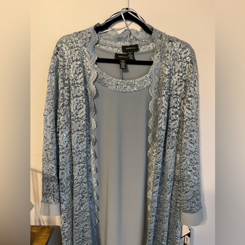 R&M Richards Two Piece Mother of the Bride Dress | Slate | women’s size 18